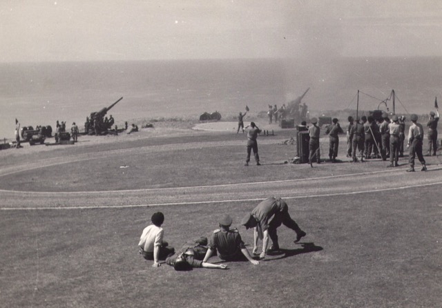 Testing weapons at Middle East School of Military Intelligence 1943 / 1944