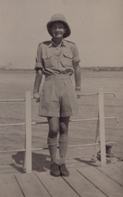Cyril in Basra, Iraq 1945. At the end of 1945, Cyril returned to England. He was demobilised in Summer 1946