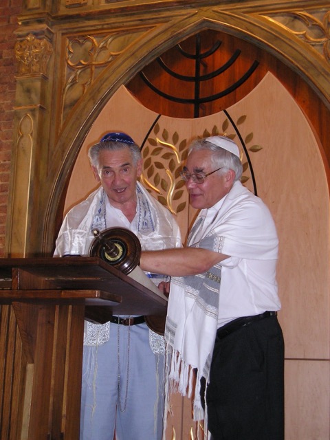 Reading the Torah portion for 2nd Barmitzvah
